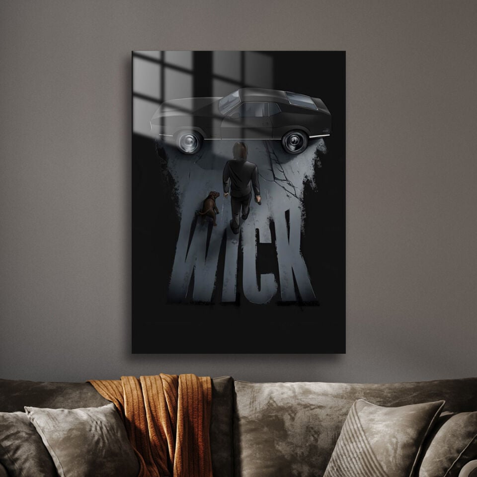 John Wick 12 Metal Poster