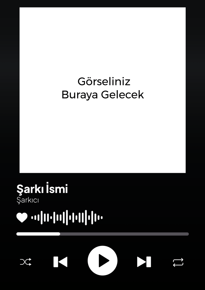 Kültify 01 Özelleştirilebilir Metal Poster
