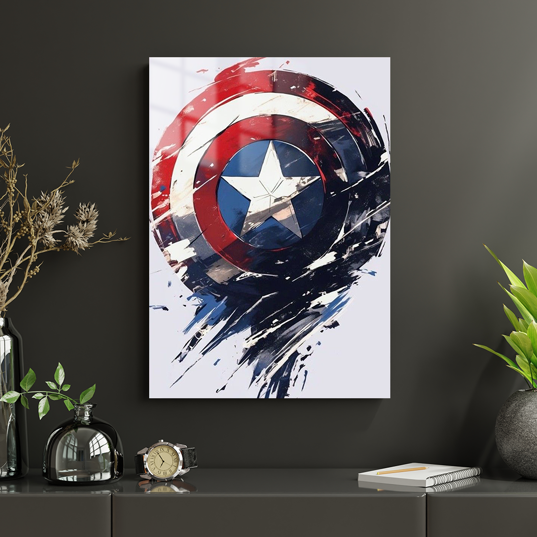 Captain's Shield 01 Metal Poster