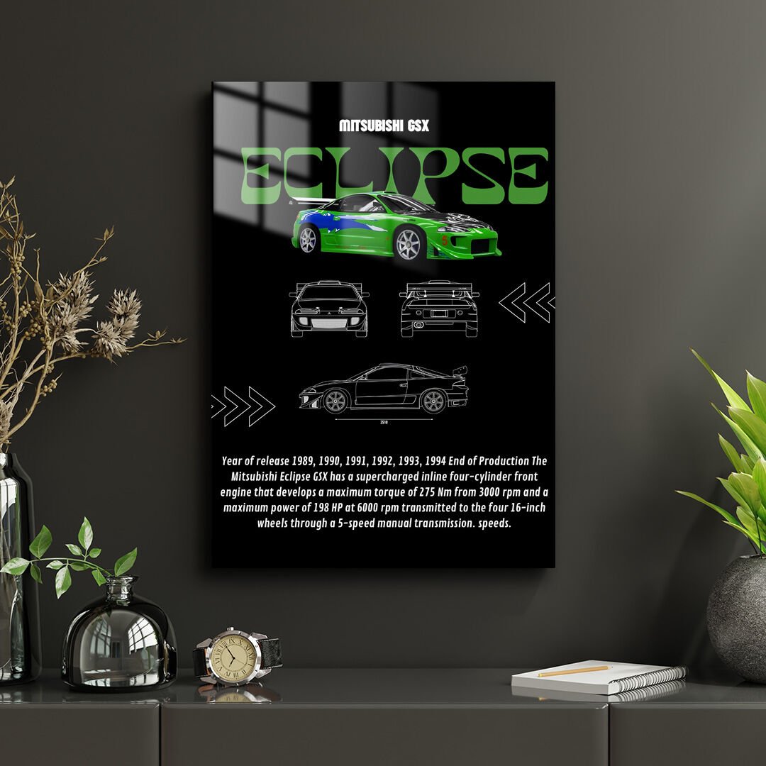 Mitsubishi Eclipse 03 Metal Poster