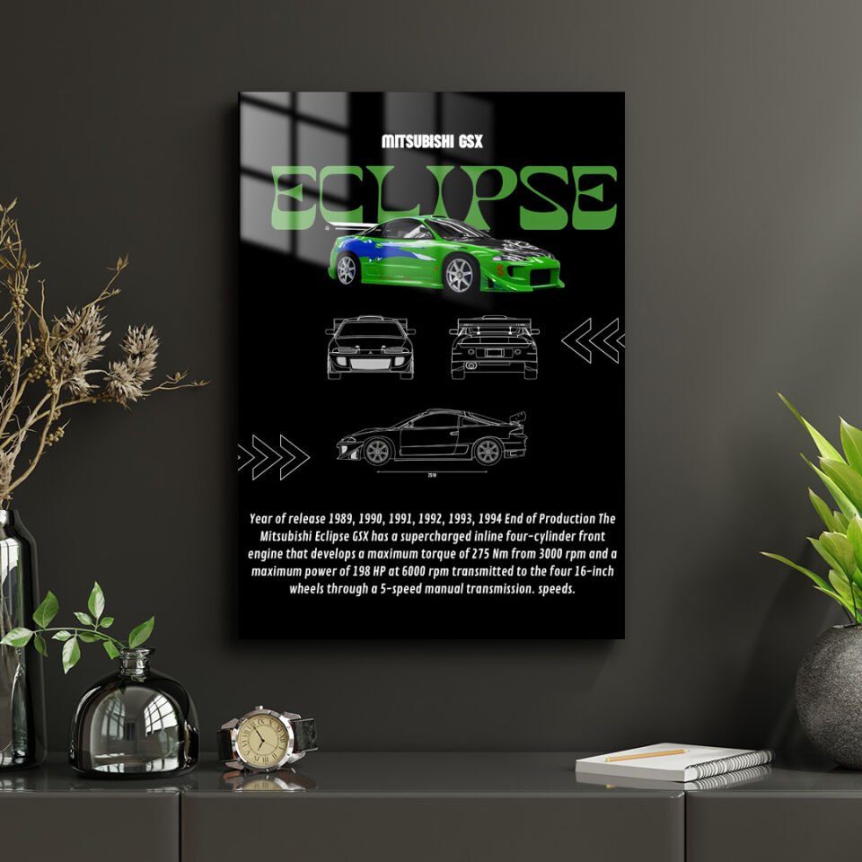 Mitsubishi Eclipse 03 Metal Poster