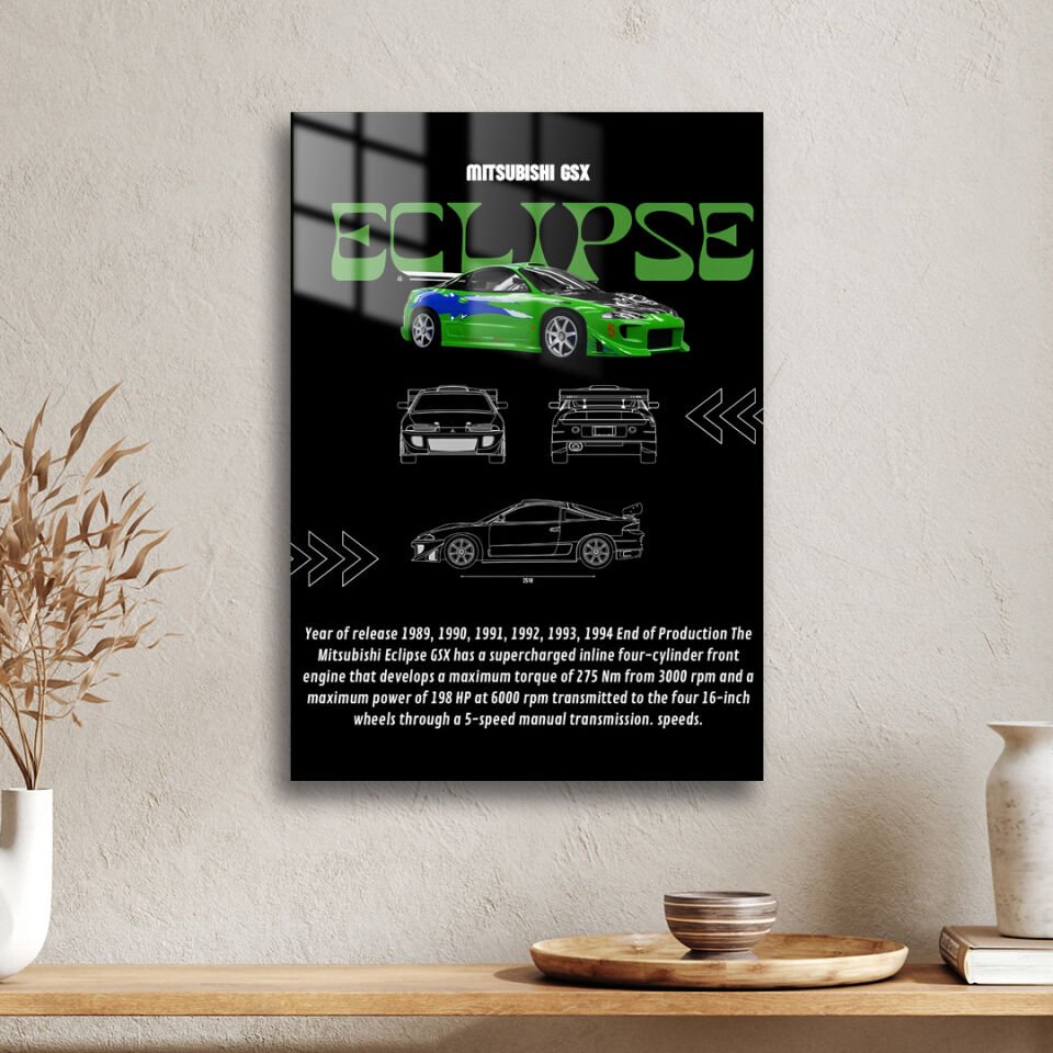 Mitsubishi Eclipse 03 Metal Poster