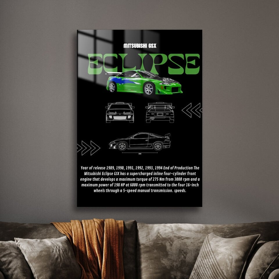 Mitsubishi Eclipse 03 Metal Poster