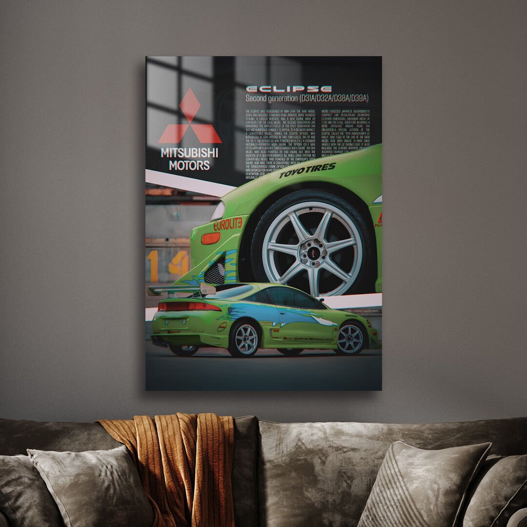 Mitsubishi Eclipse 04 Metal Poster | Özgün Tasarım Metal Poster ...