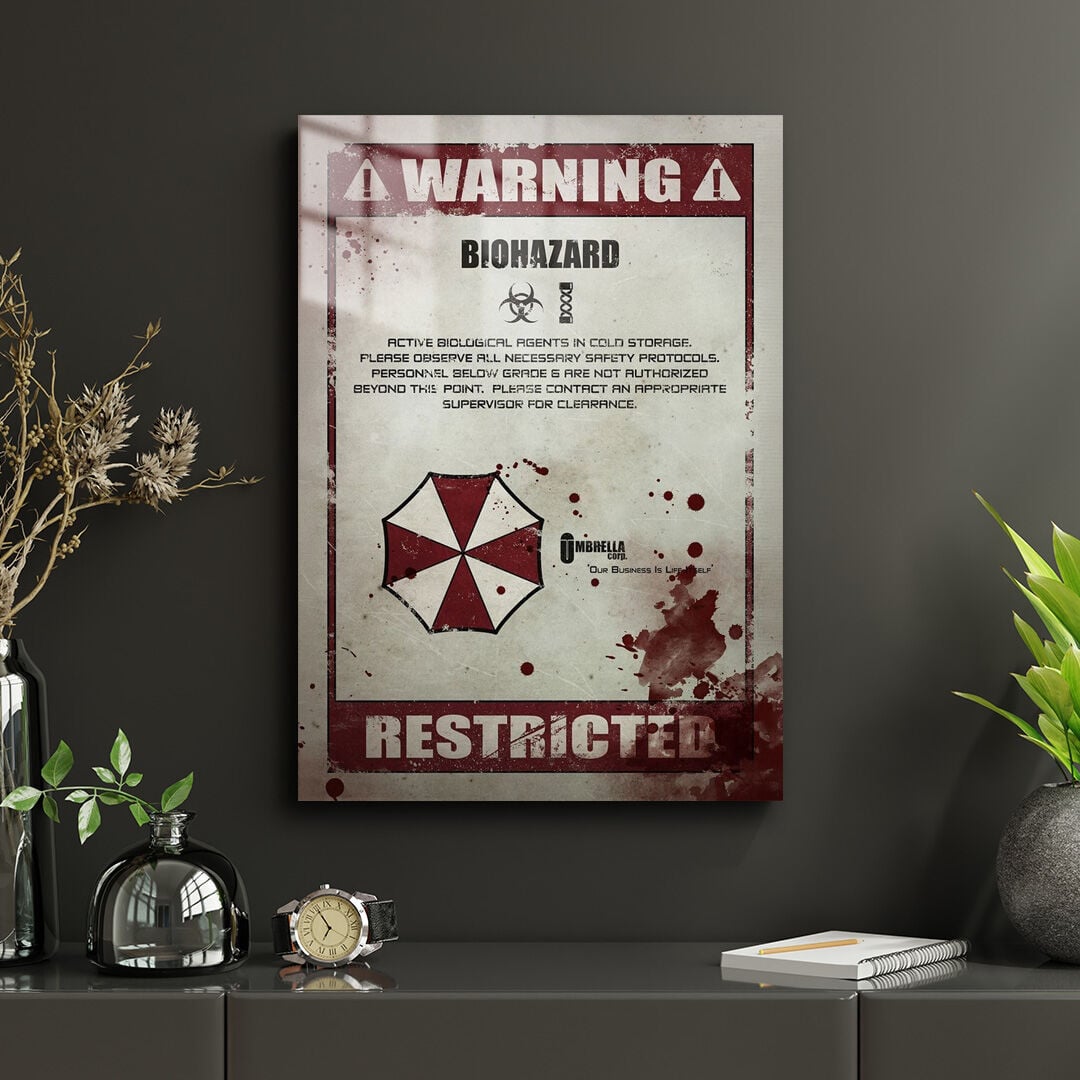 Resident Evil 01 Metal Poster
