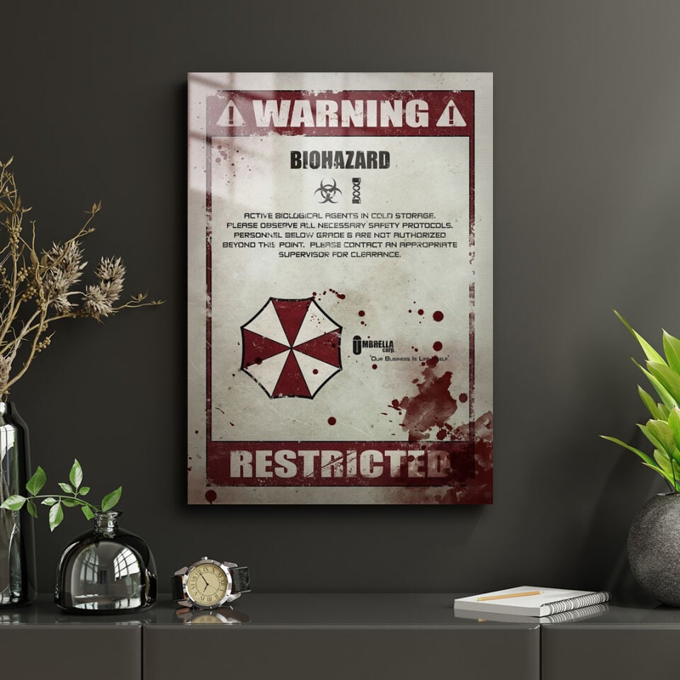 Resident Evil 01 Metal Poster