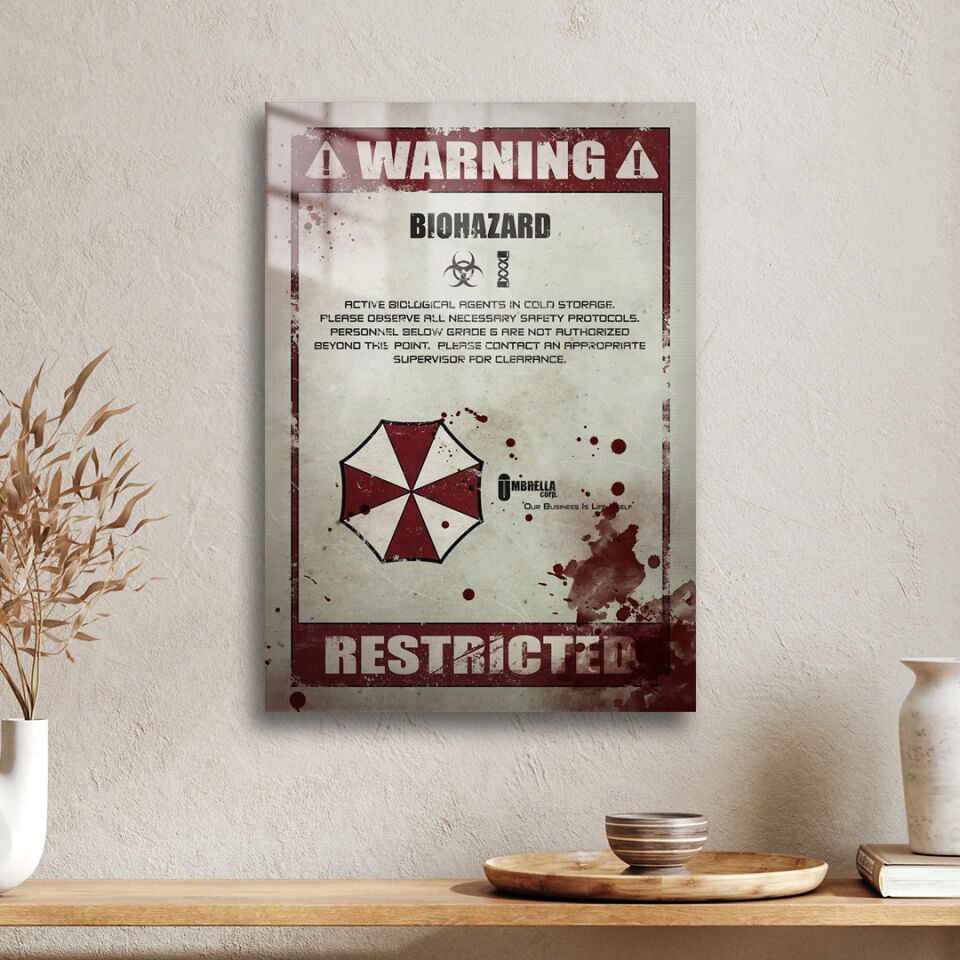 Resident Evil 01 Metal Poster