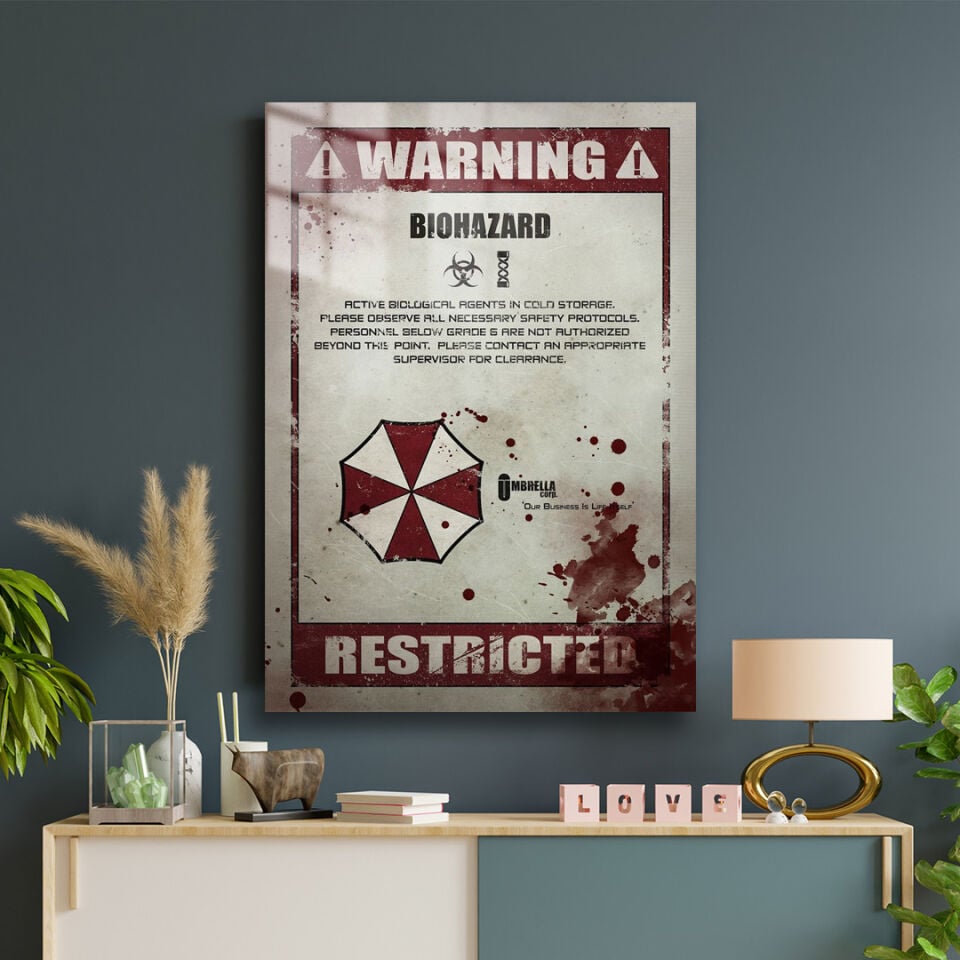 Resident Evil 01 Metal Poster