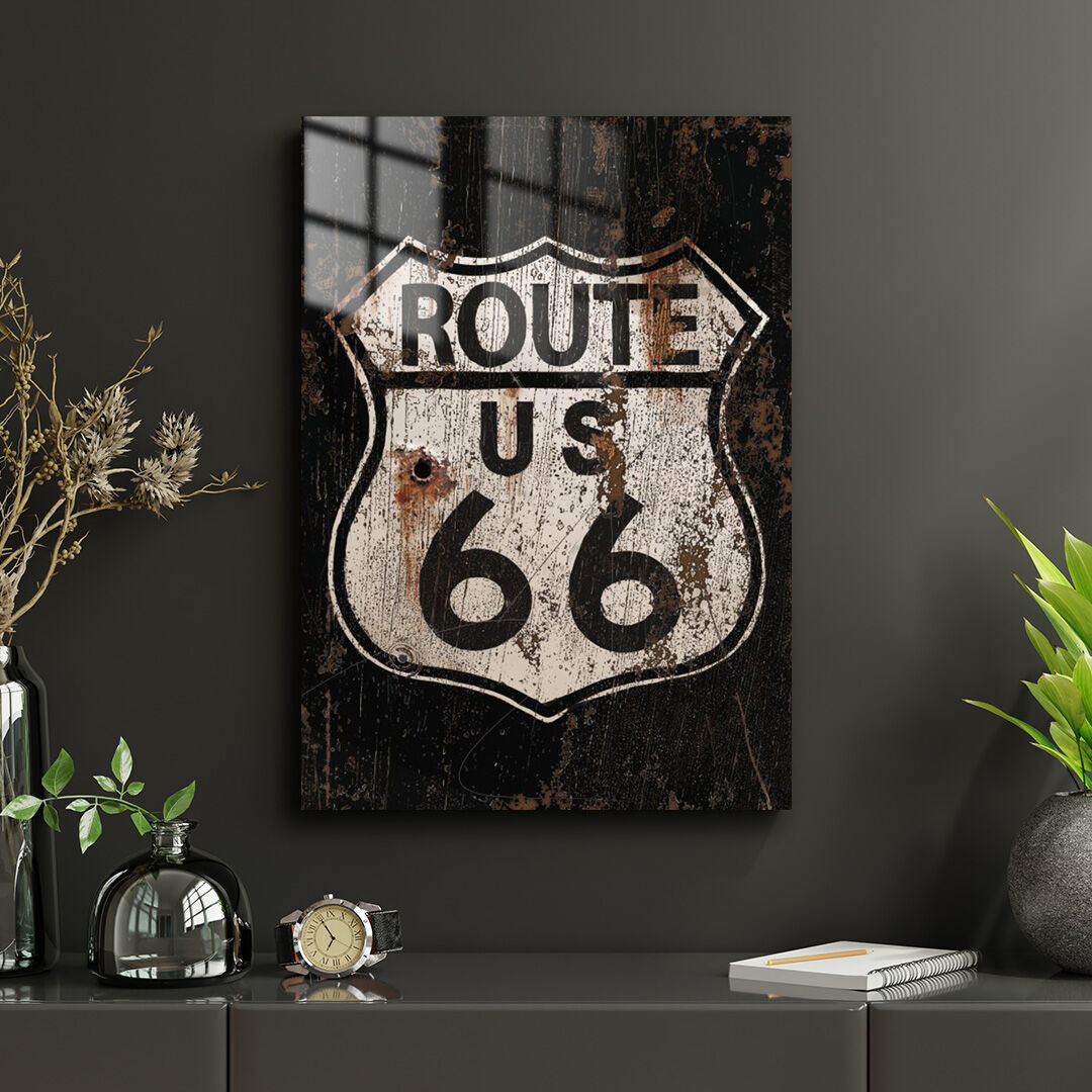 Route 66 01 Metal Poster