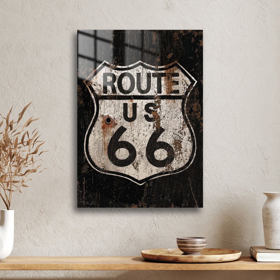 Route 66 01 Metal Poster