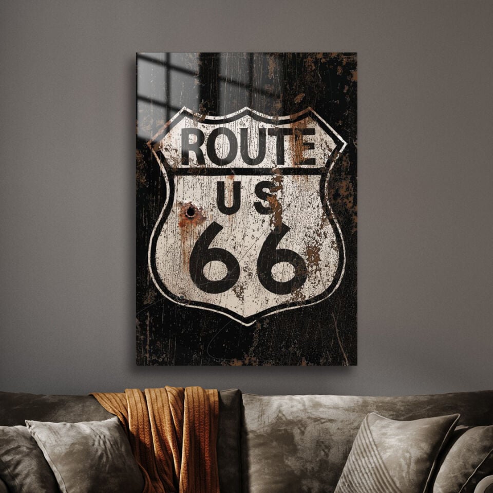 Route 66 01 Metal Poster