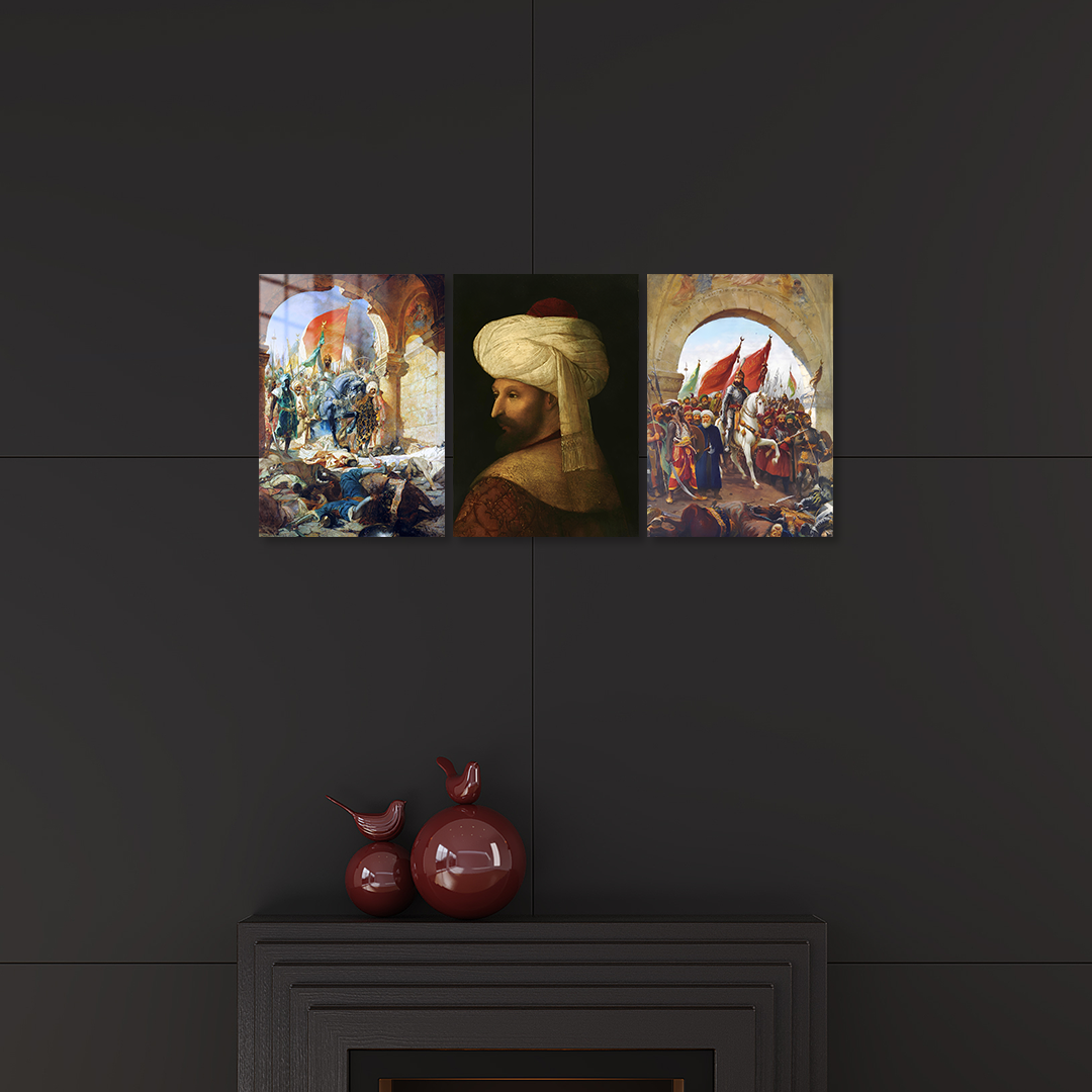 Fetih 3'lü Set 01 Metal Poster Koleksiyonu
