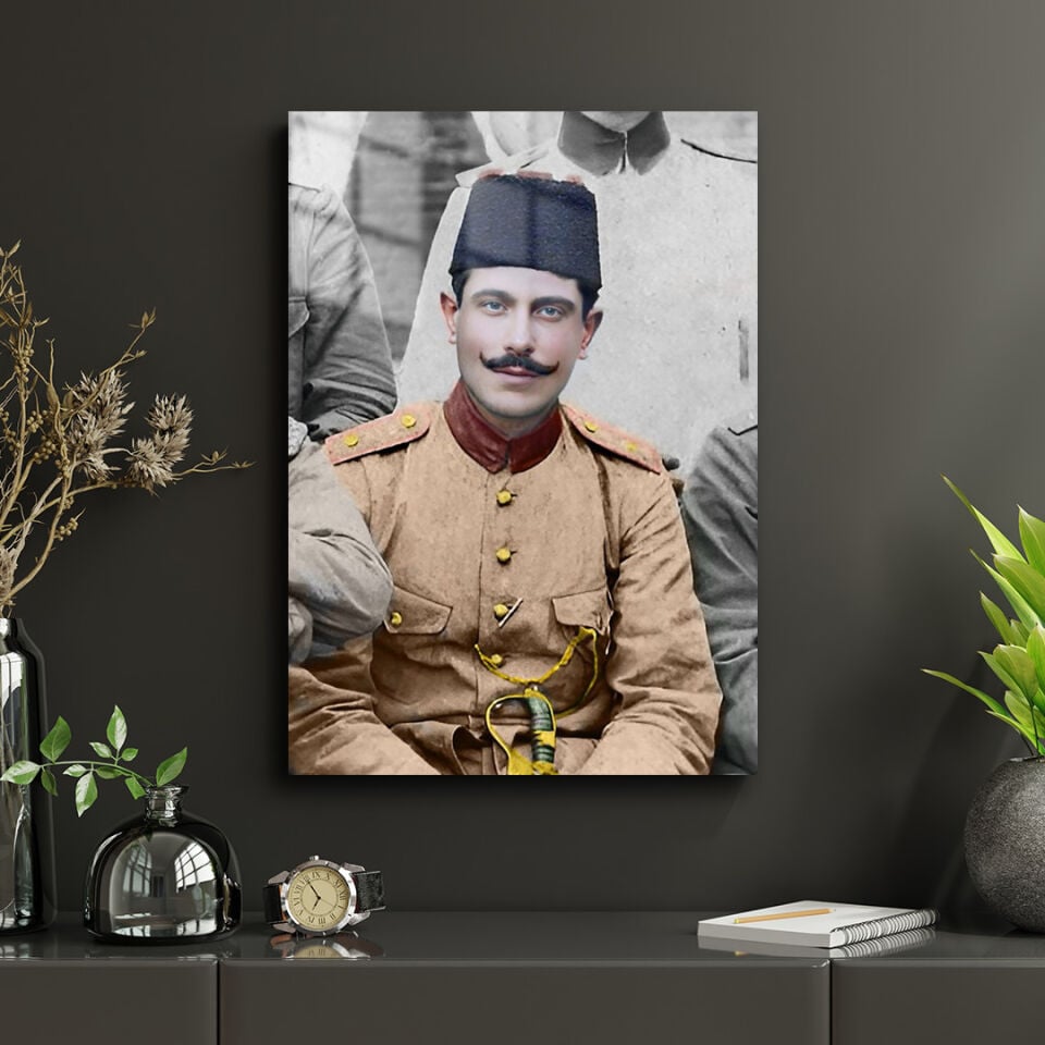 Süleyman Askerî Bey 01 Metal Poster