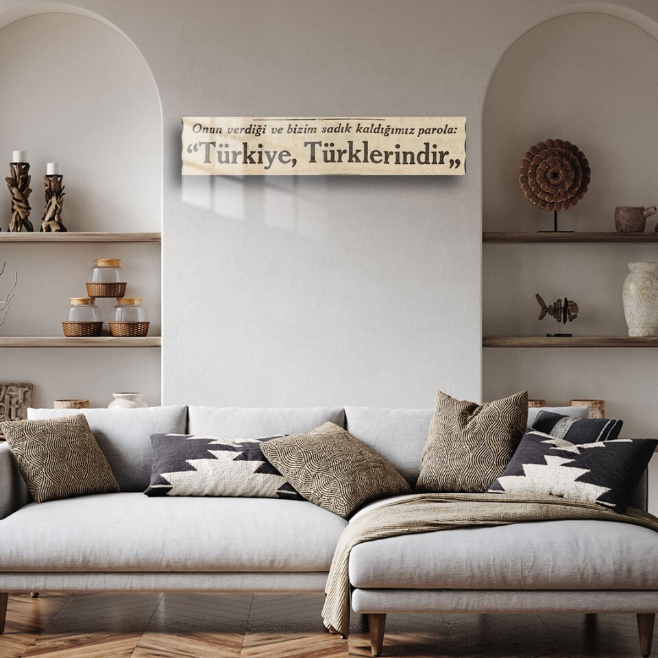 Türkiye Türklerindir 01 Metal Poster
