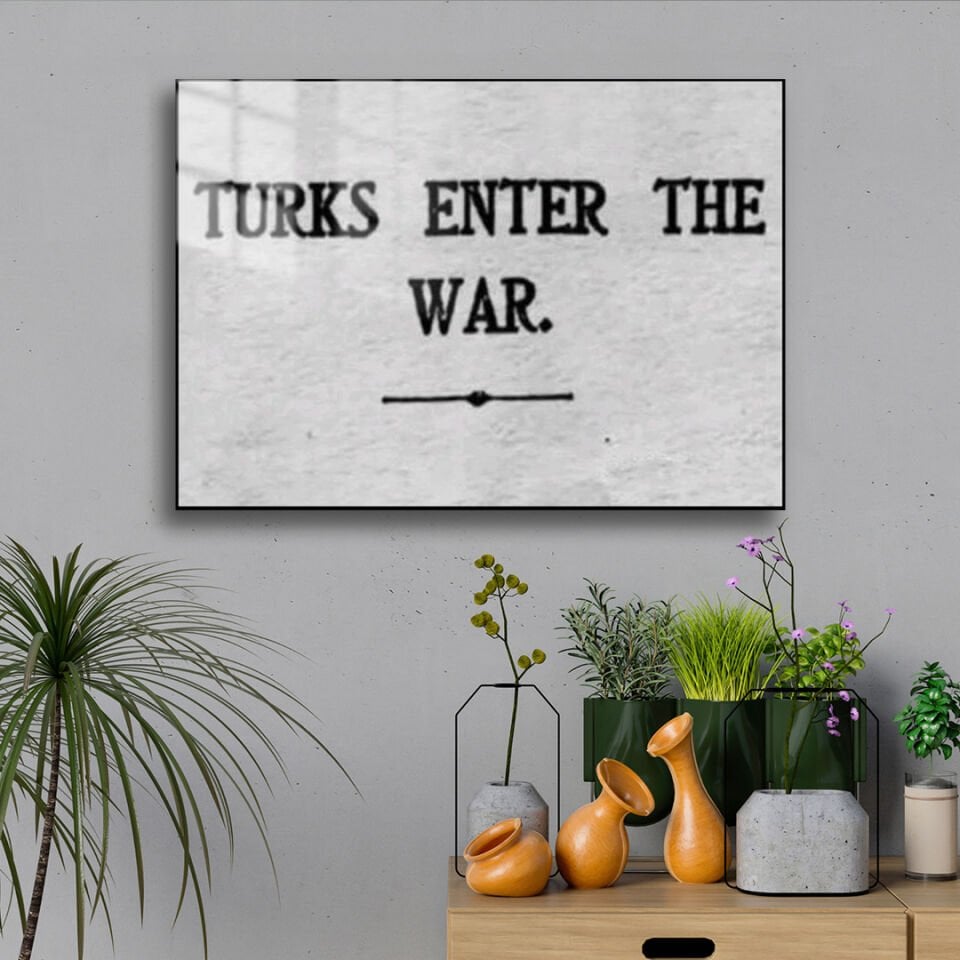 Türkler Savaşa Girdi 01 Metal Poster