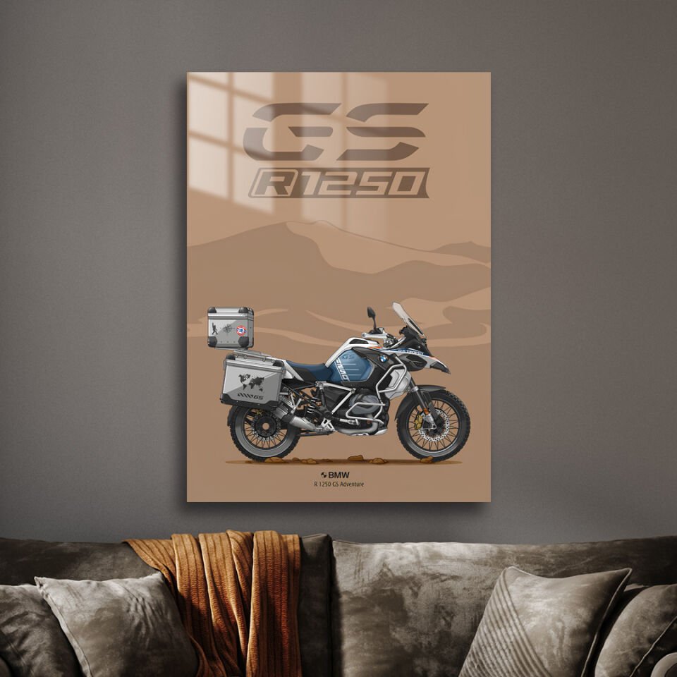 BMW R 1200 GS 01 Metal Poster