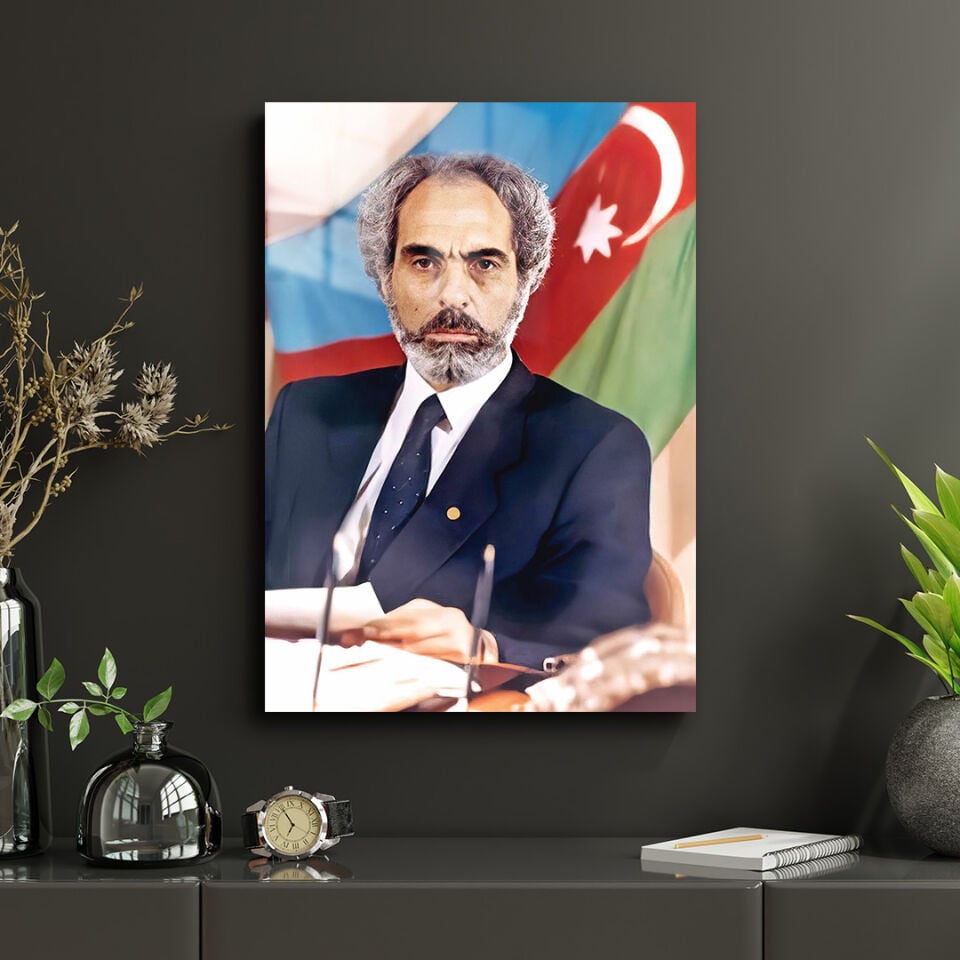 Ebulfez Elçibey 01 Metal Poster