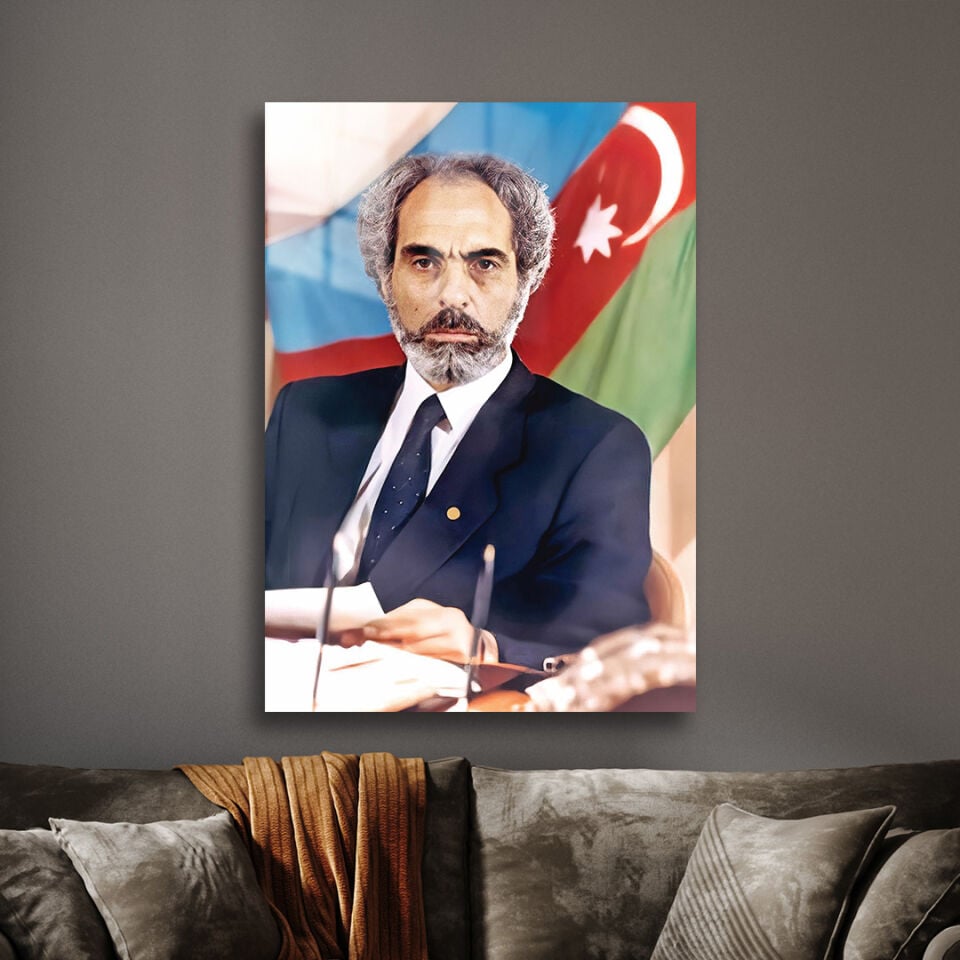 Ebulfez Elçibey 01 Metal Poster