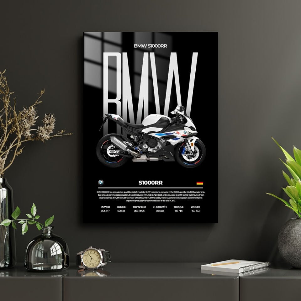 BMW S1000RR 01 Metal Poster