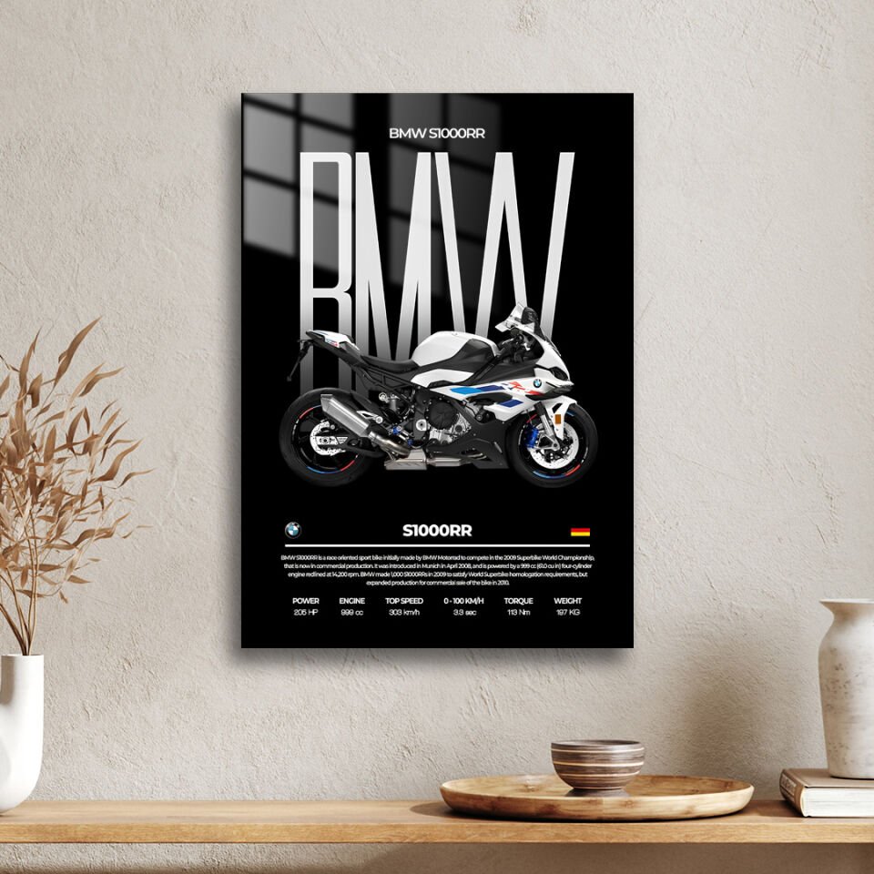 BMW S1000RR 01 Metal Poster