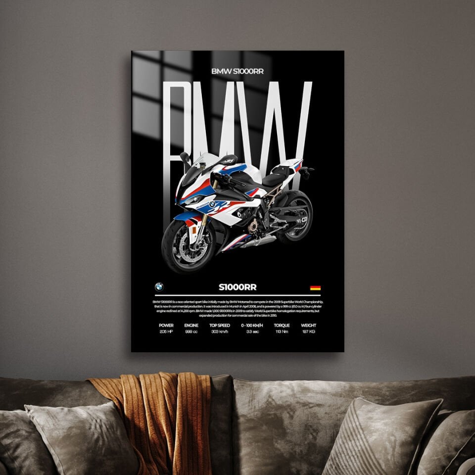 BMW S1000RR 02 Metal Poster