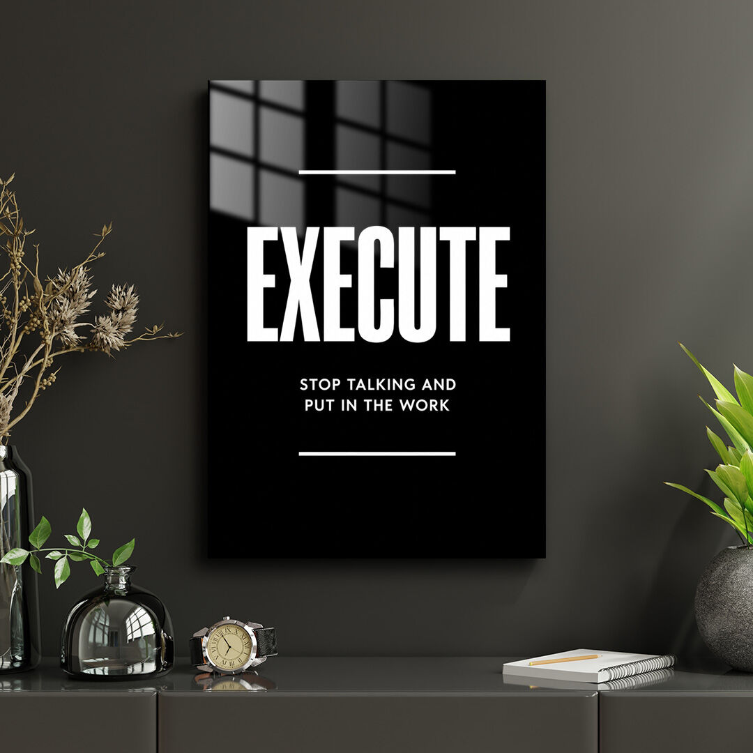 Execute 01 Metal Poster