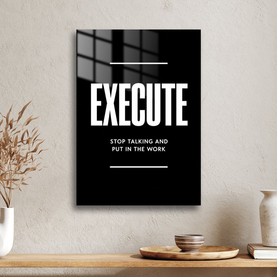 Execute 01 Metal Poster