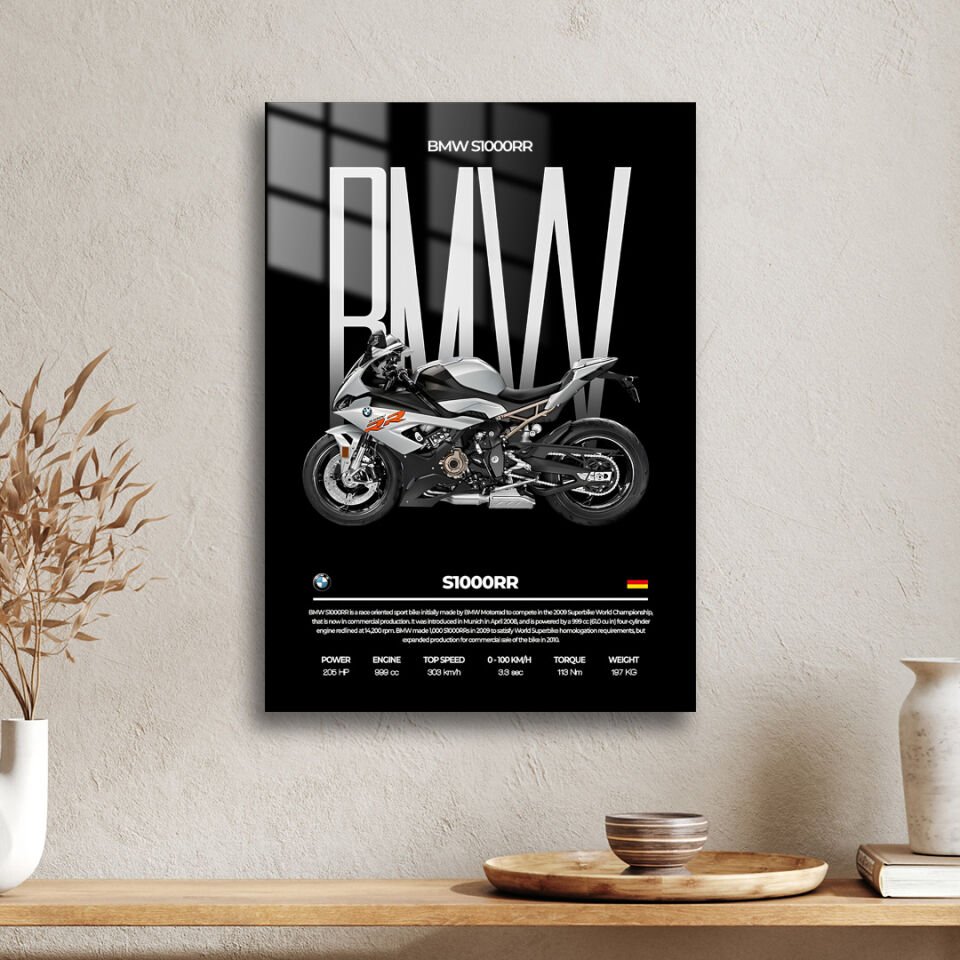 BMW S1000RR 03 Metal Poster