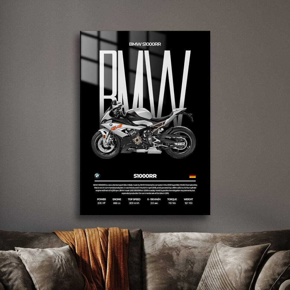 BMW S1000RR 03 Metal Poster