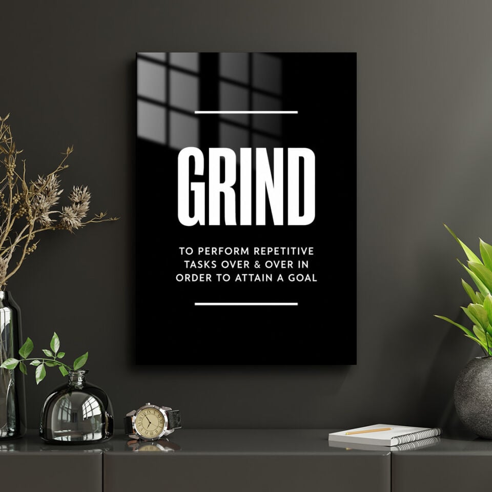 Grind 01 Metal Poster