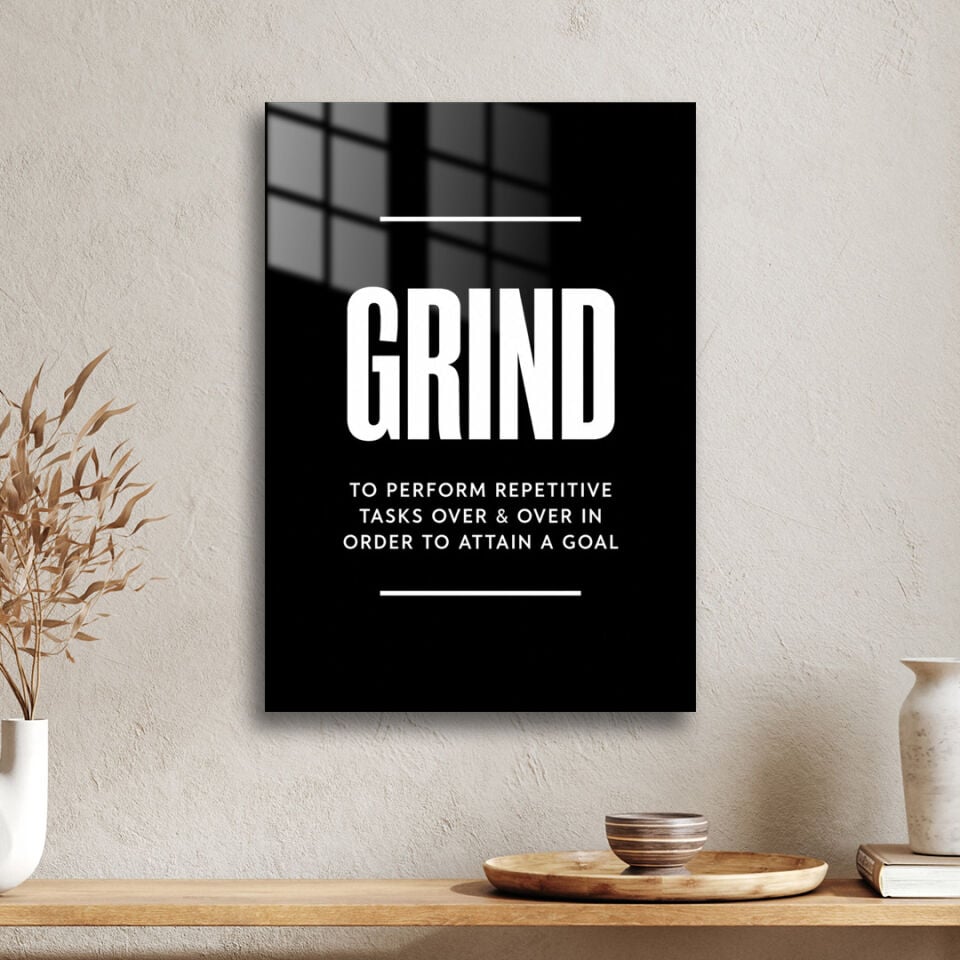Grind 01 Metal Poster
