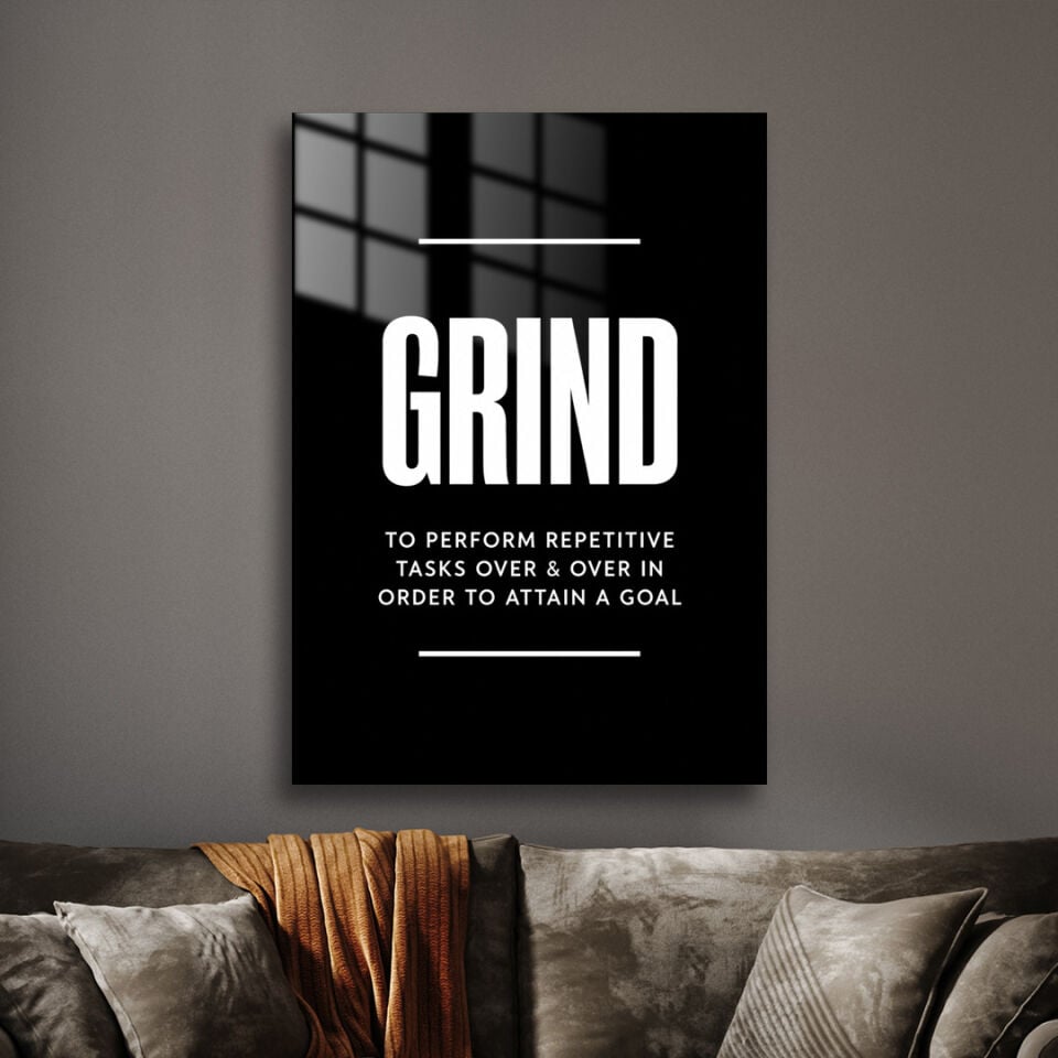 Grind 01 Metal Poster