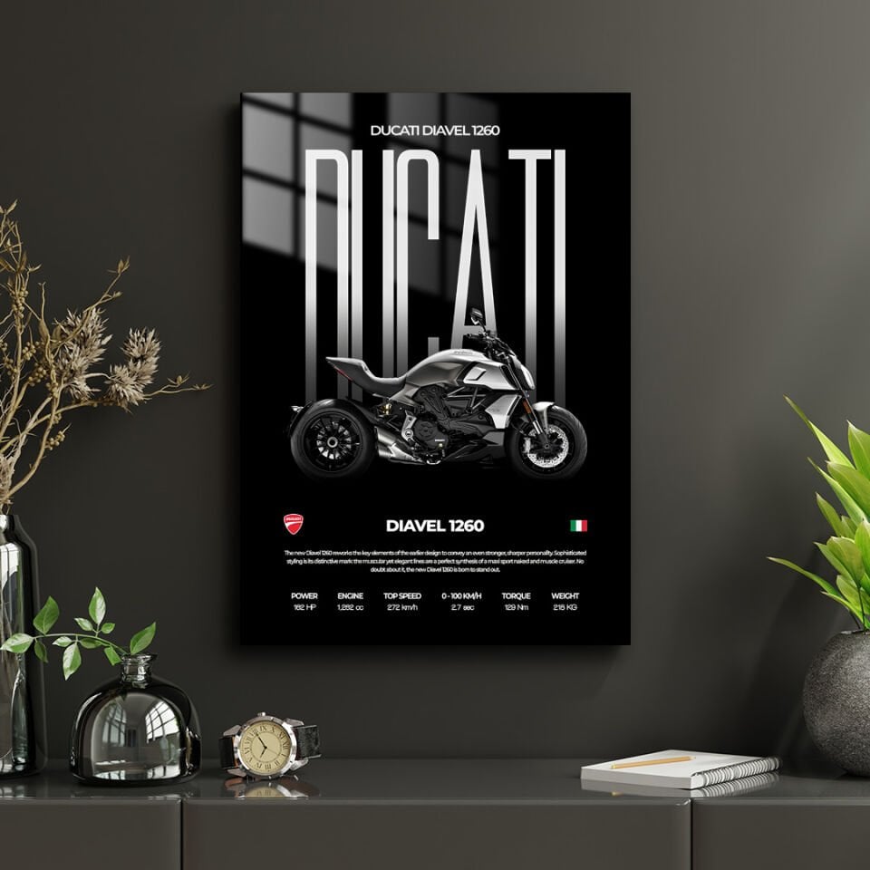 Ducati Diavel 1260 01 Metal Poster