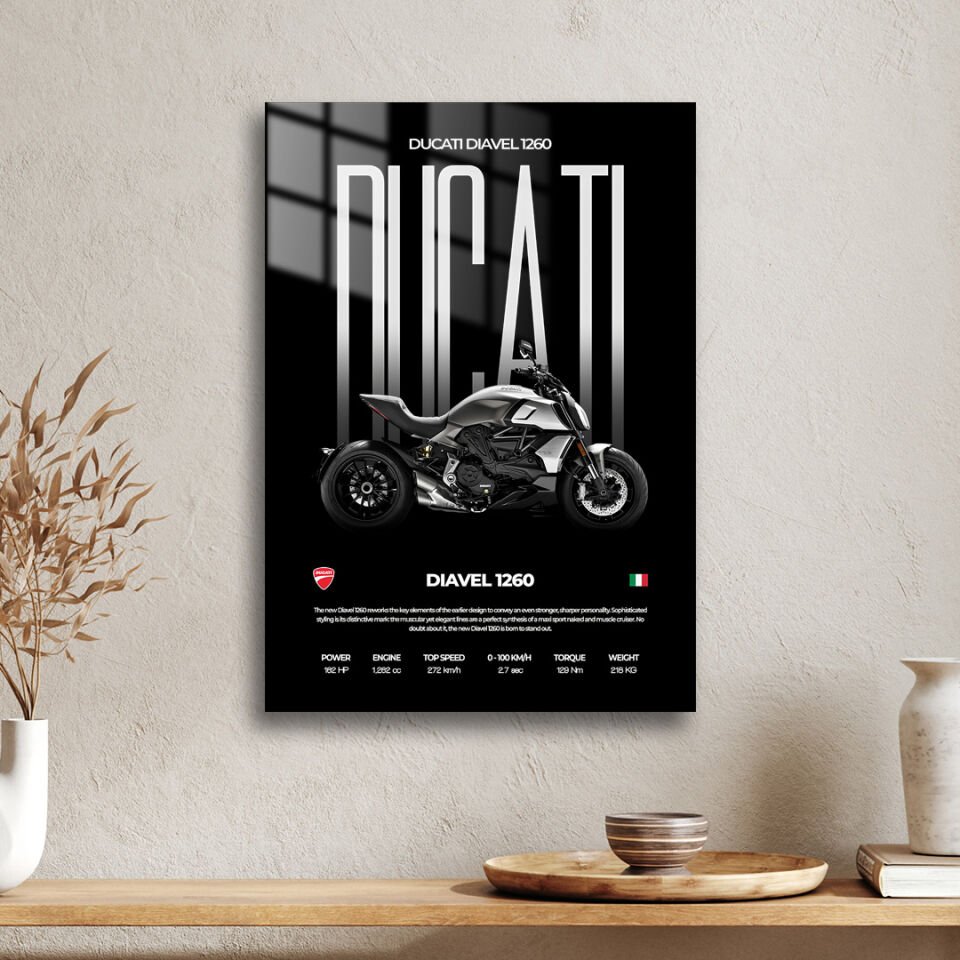 Ducati Diavel 1260 01 Metal Poster