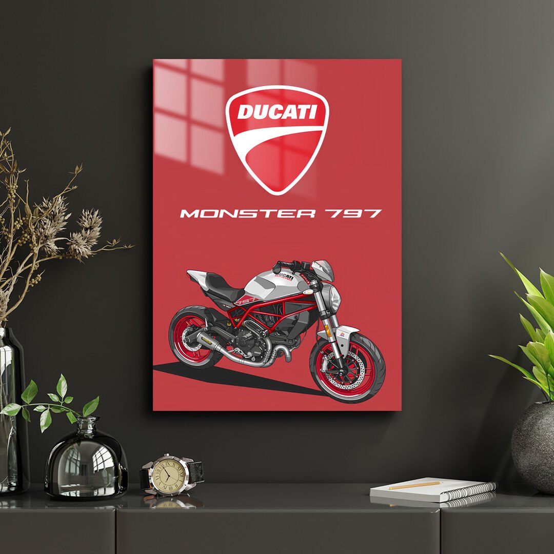 Ducati Monster 797 01 Metal Poster