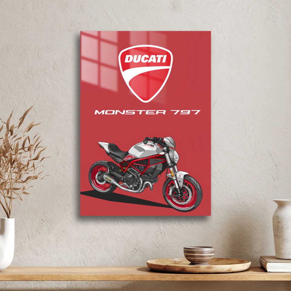 Ducati Monster 797 01 Metal Poster