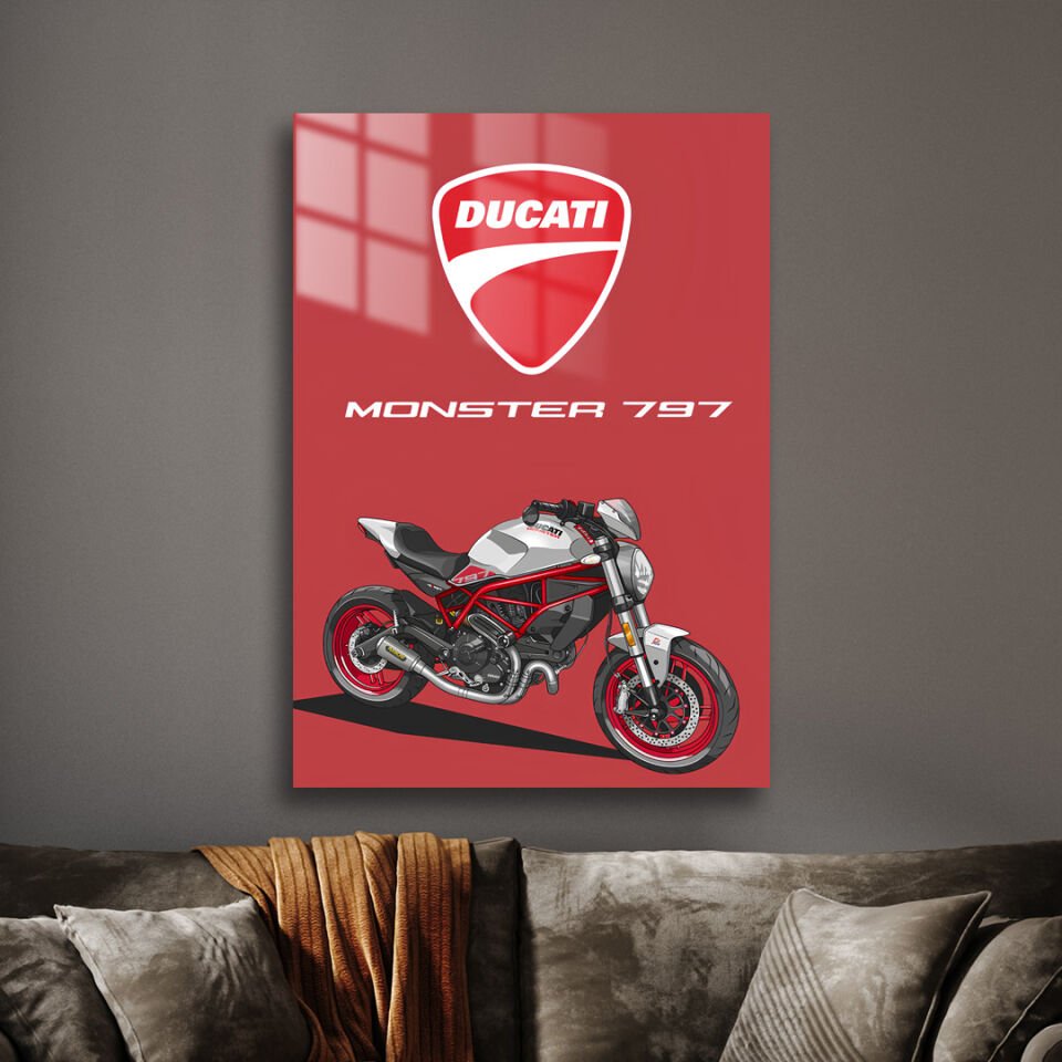 Ducati Monster 797 01 Metal Poster