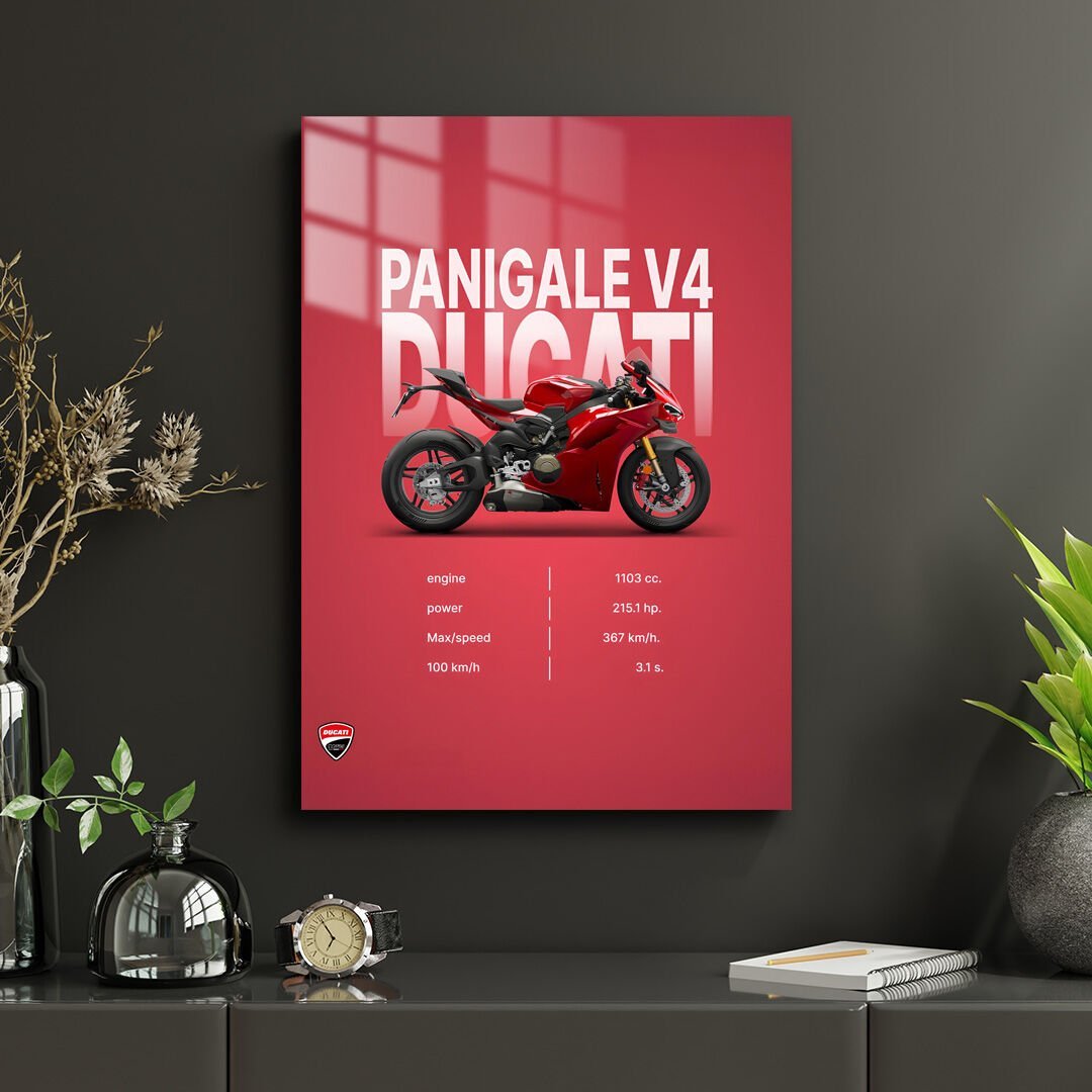 Ducati Panigale V4 04 Metal Poster