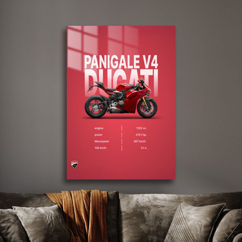 Ducati Panigale V4 04 Metal Poster