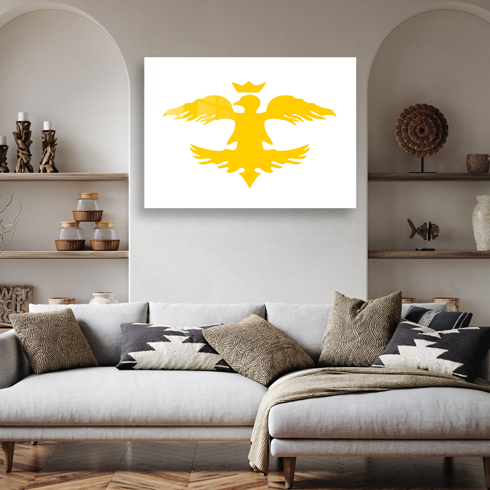 Avrupa Hun İmparatorluğu Bayrağı Metal Poster