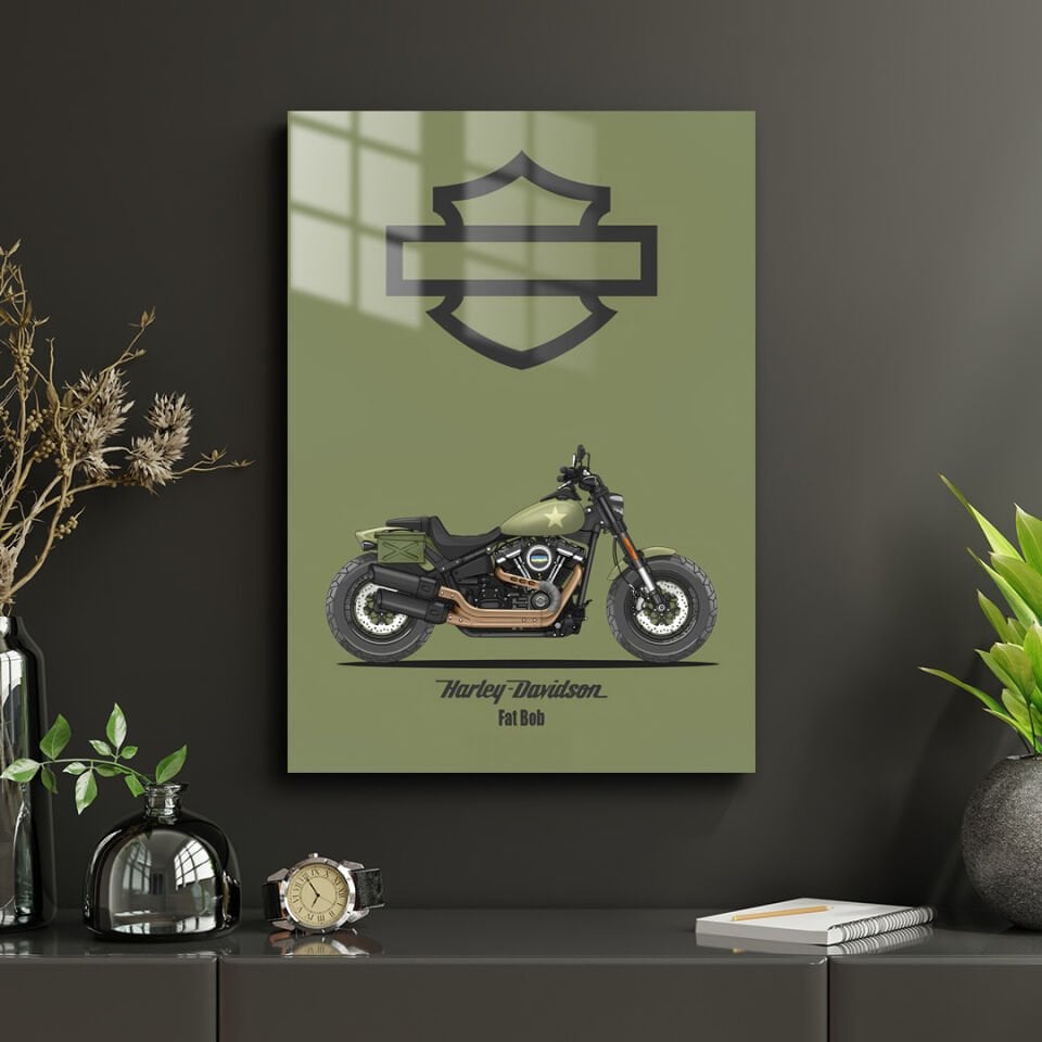 Harley-Davidson Fat Boy 01 Metal Poster