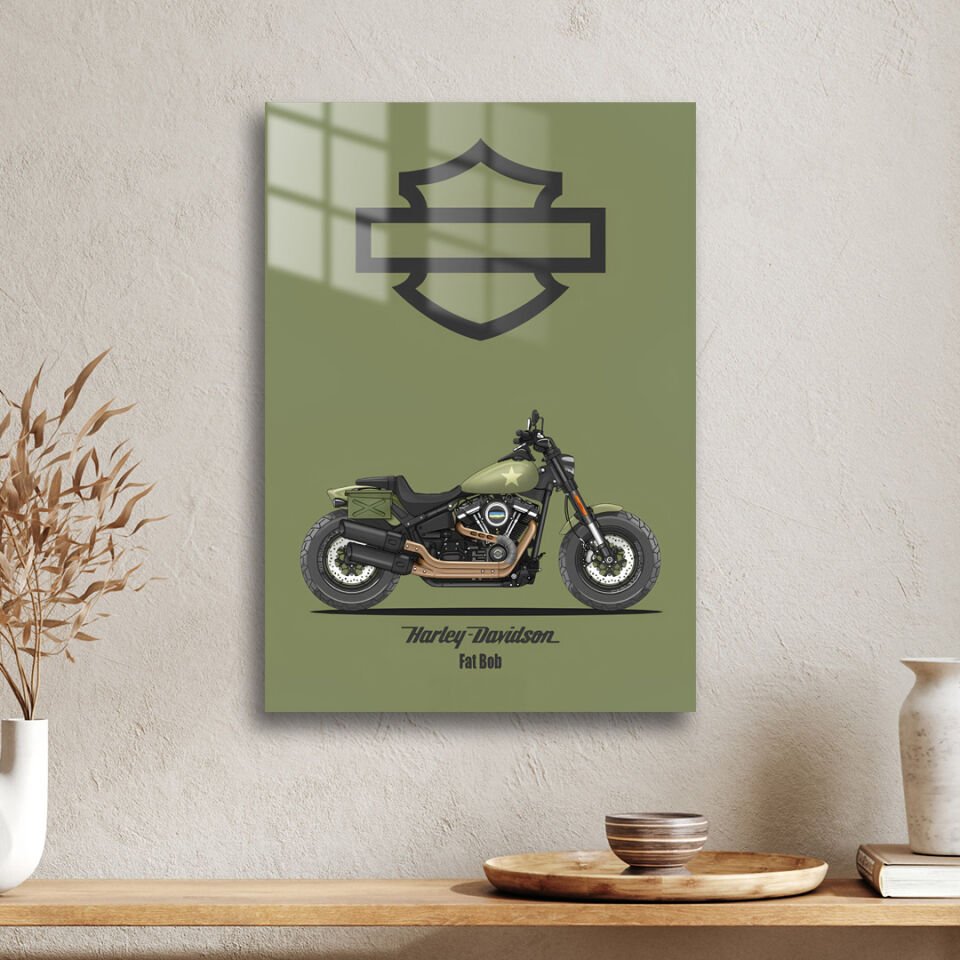 Harley-Davidson Fat Boy 01 Metal Poster