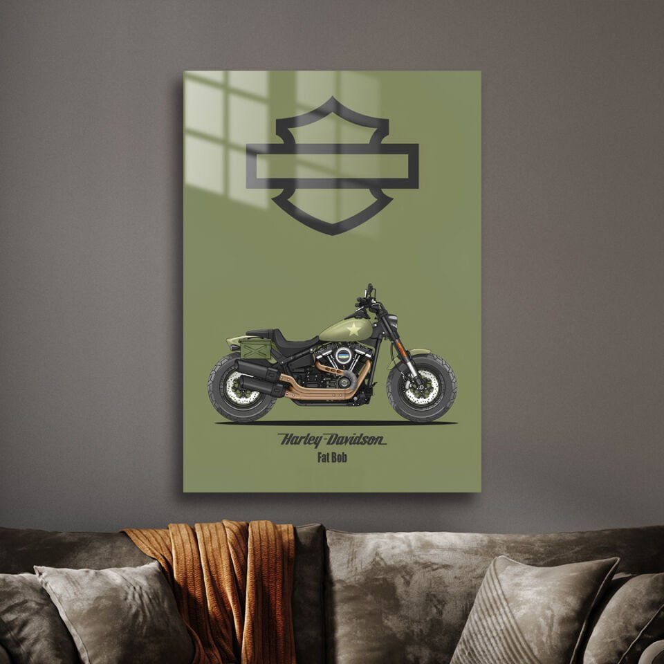 Harley-Davidson Fat Boy 01 Metal Poster