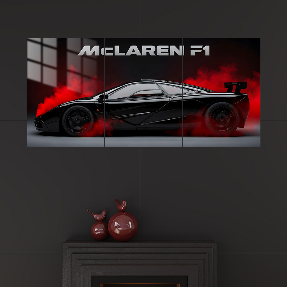 McLaren F1 3 Parçalı 01 Metal Poster