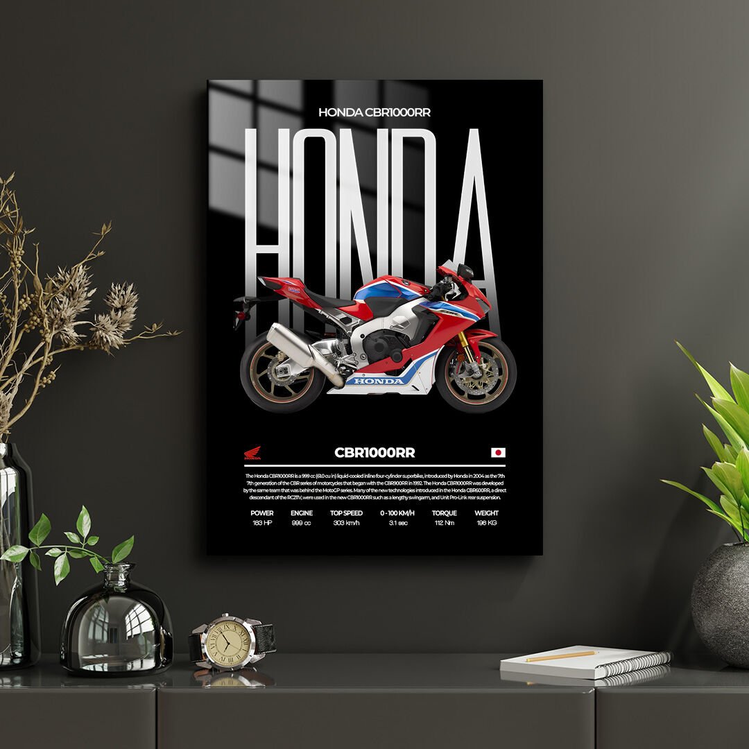 Honda CBR 1000RR 02 Metal Poster
