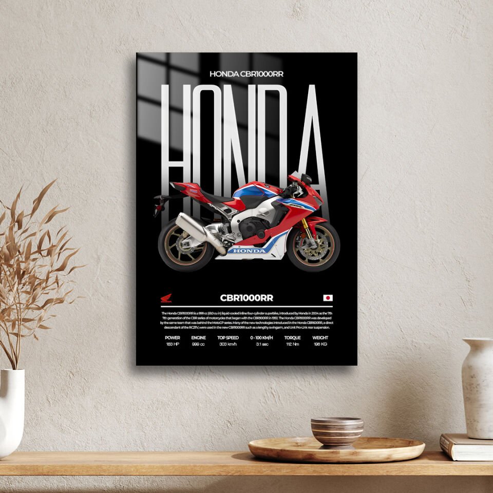 Honda CBR 1000RR 02 Metal Poster