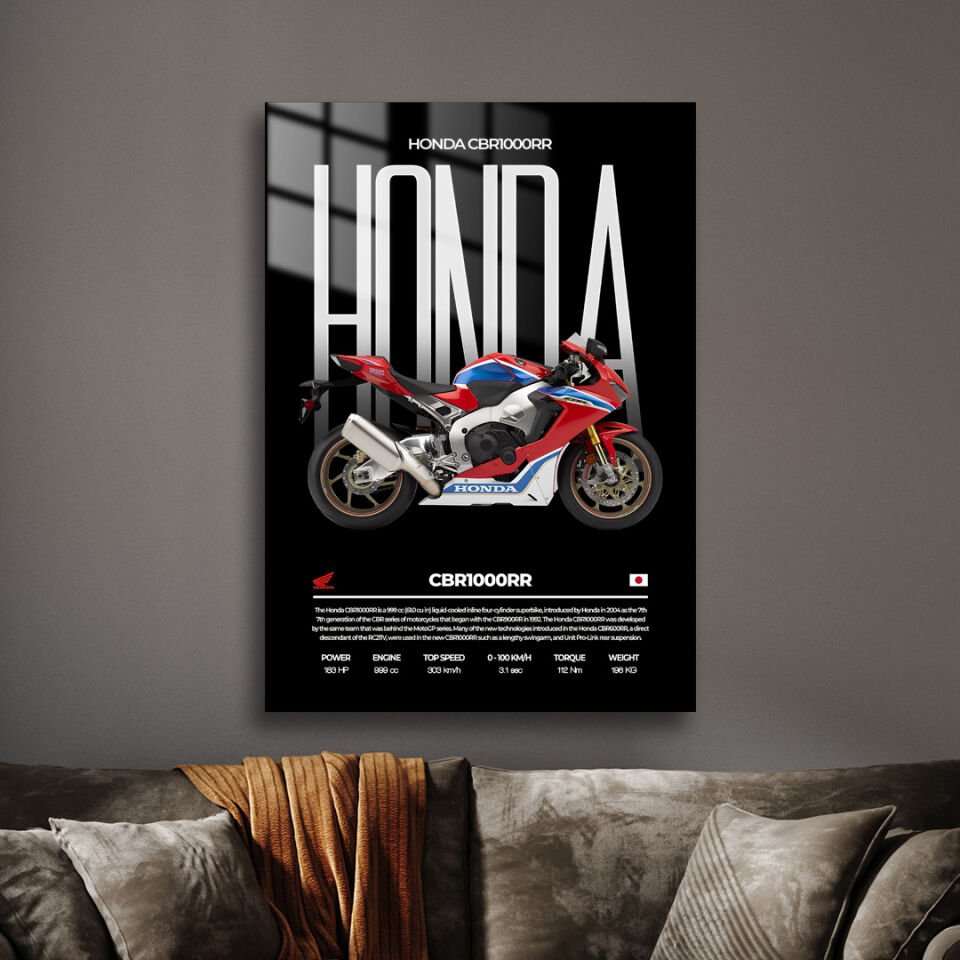 Honda CBR 1000RR 02 Metal Poster