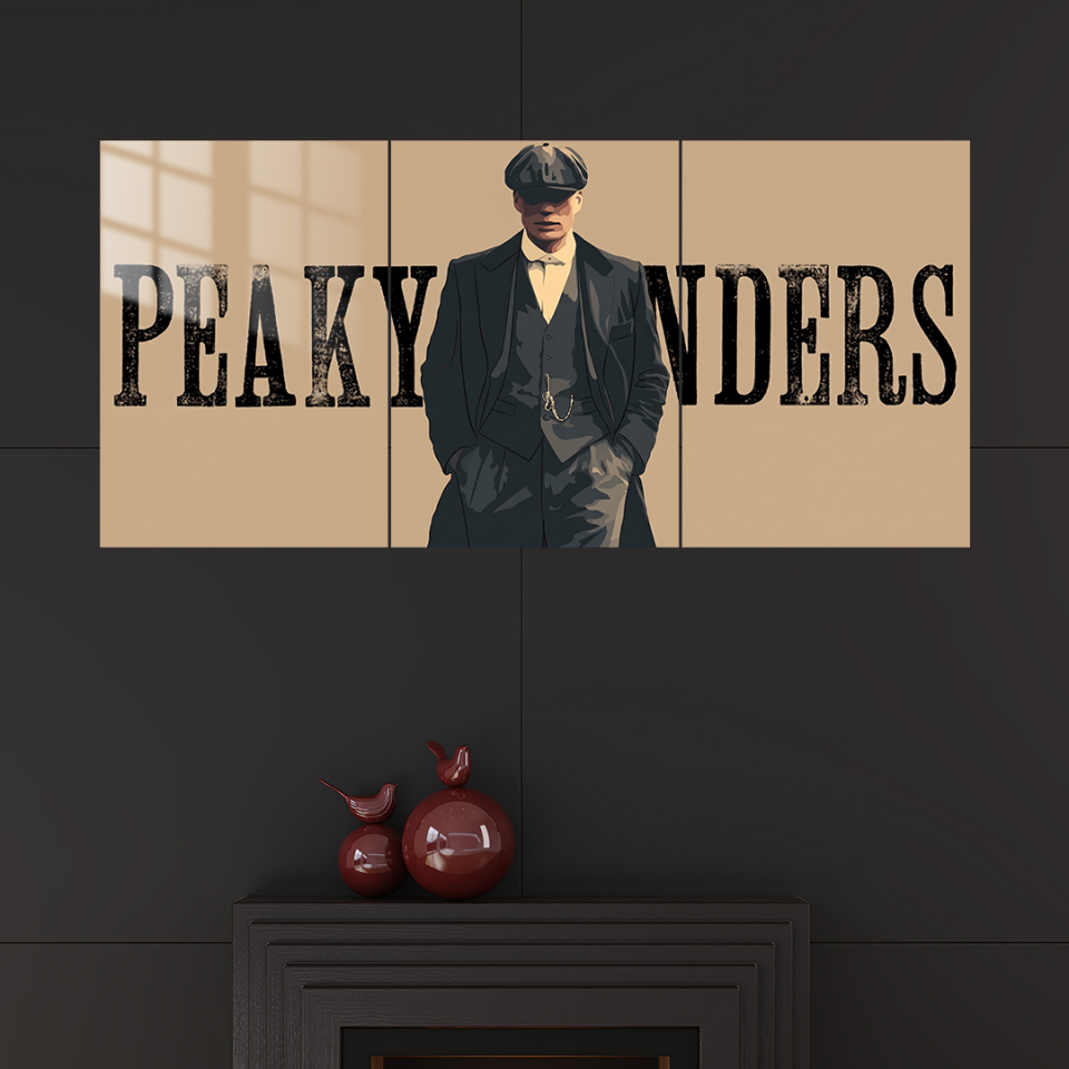 Peaky Blinders 3 Parçalı 01 Metal Poster