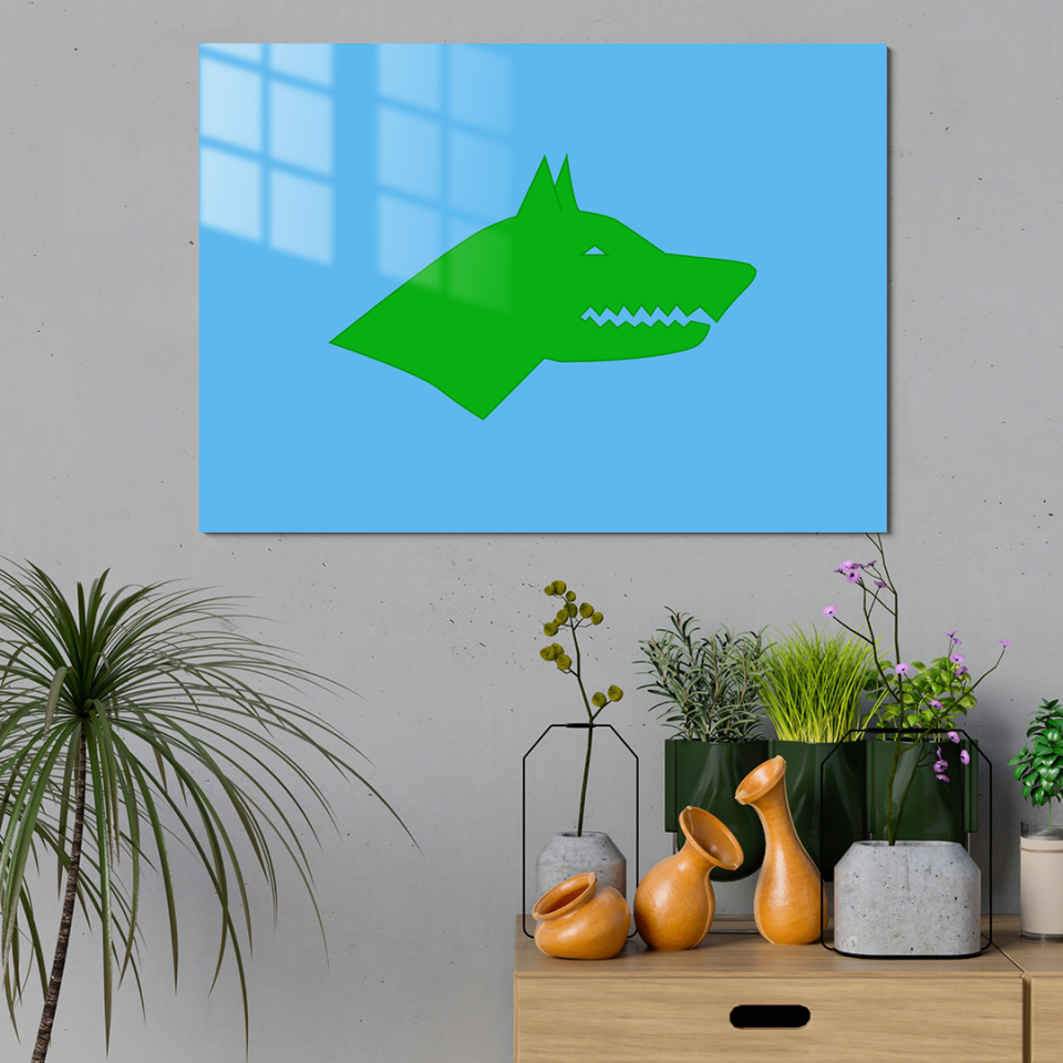 Göktürk Kağanlığı Bayrağı Metal Poster