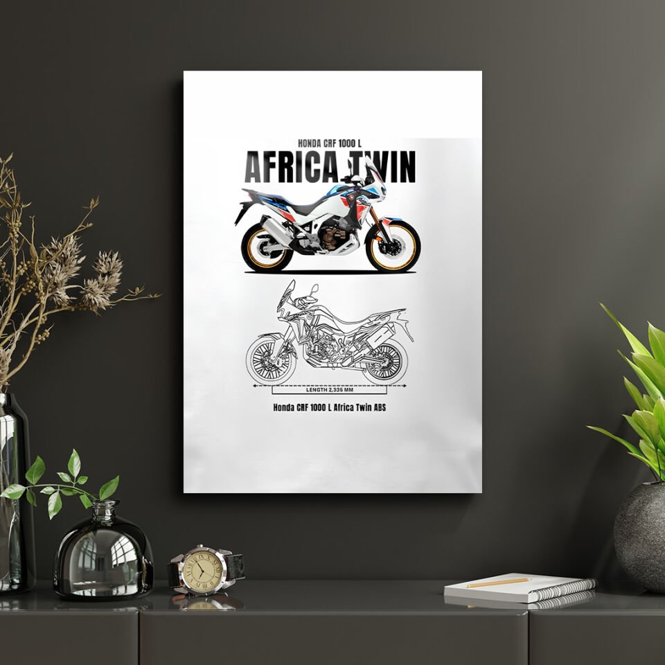 Honda CRF1100L Africa Twin 01 Metal Poster